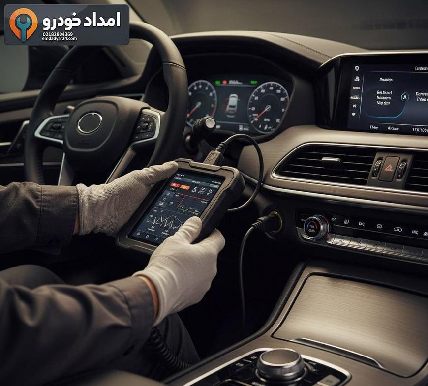 اتصال دستگاه دیاگ به دیگنیتی برای عیب‌یابی در محل