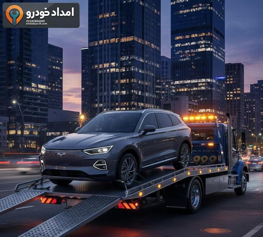 بارگیری دیگنیتی روی خودروبری کفی با استفاده از رمپ و تسمه