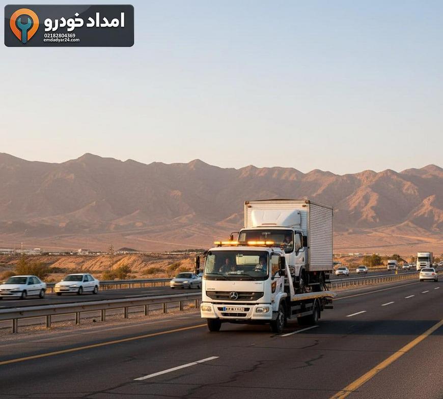 حمل کارون روی کفی در جاده بین شهری تهران به کرج