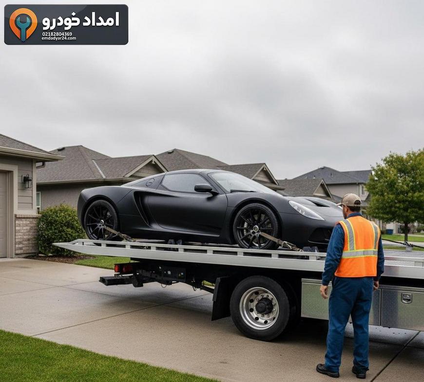 حمل خودروی کمارتفاع از پارکینگ شیبدار با کفیبر