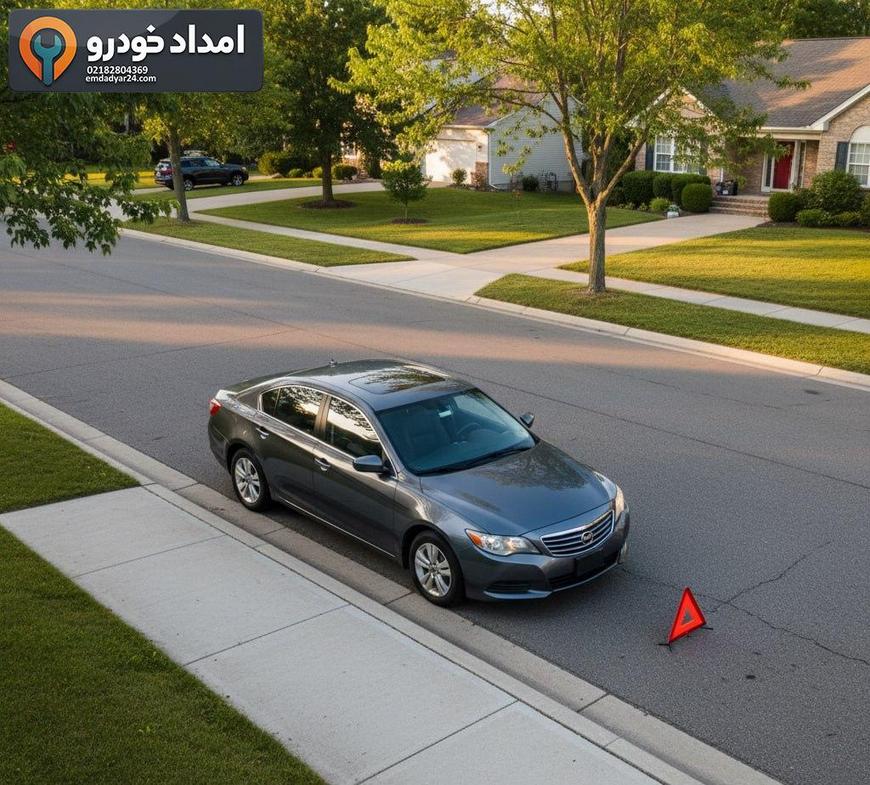 نحوه توقف ایمن در کنار خط ممتد و پارک حاشیهای