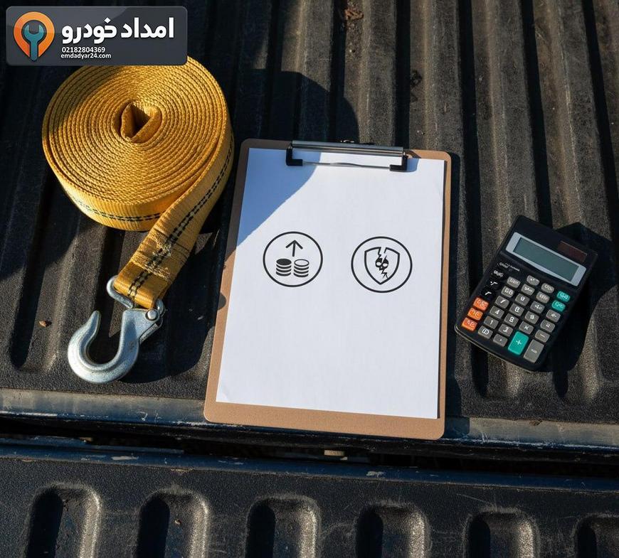 جدول ذهنی مقایسه هزینه و ریسک بین کفیبر و یدککش