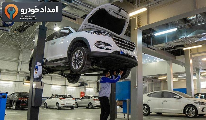 امداد خودرو هیوندا در تهران در حال بررسی فنی و عیب‌یابی
