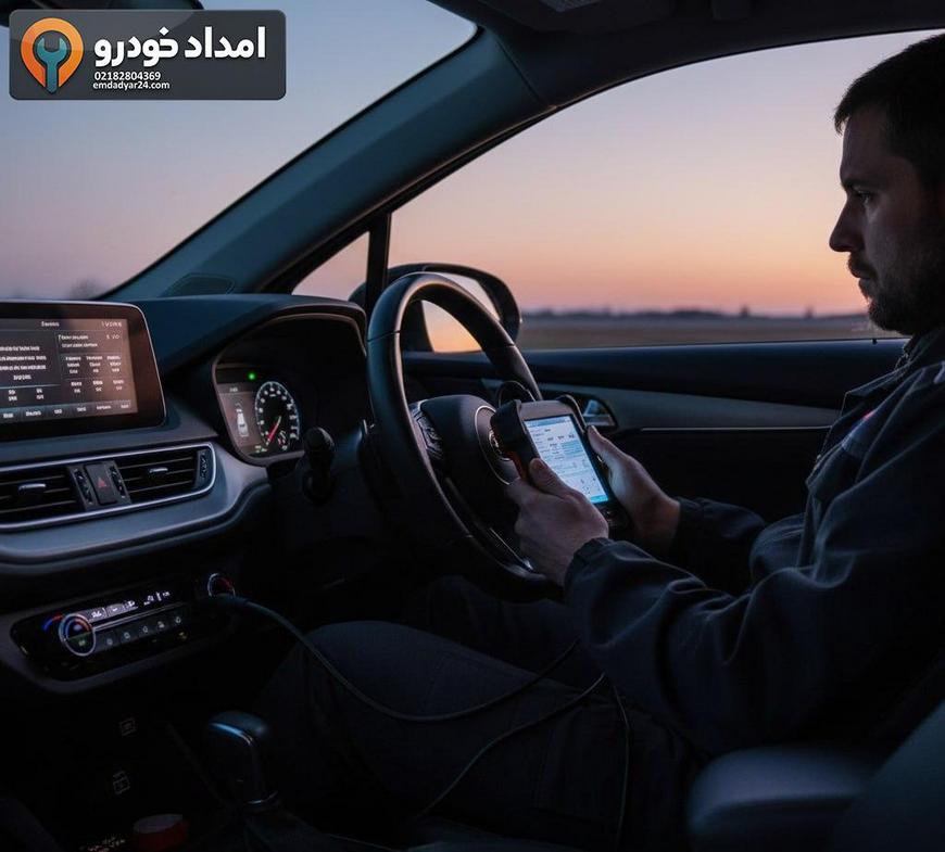 بررسی تنظیمات ECU و ساعت پس از راهاندازی خودرو