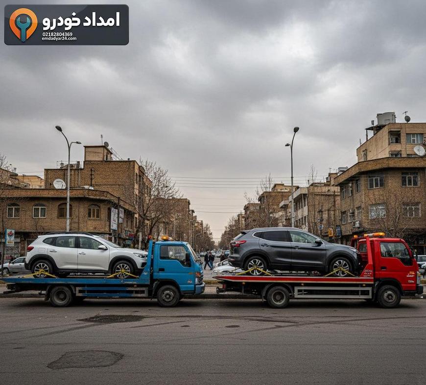 نمای مقایسه‌ای از دو خودرو S3 و S5 روی دو کفی متفاوت