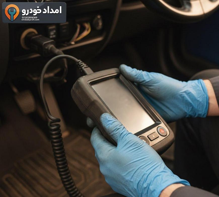 نقشه ساده پوشش امداد جک J4 در مناطق مختلف تهران روی تبلت تکنسین