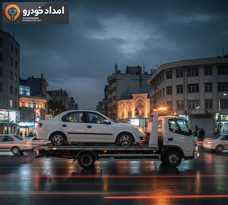 حمل دنا پلاس روی خودروبر در خیابانهای تهران