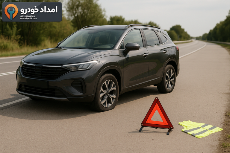 پنچرگیری KMC K7 تهران؛ ارزیابی آسیب کنار راه