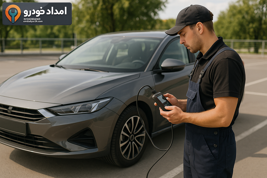 عیب‌یابی سیار جک J7 با دستگاه دیاگ در محل
